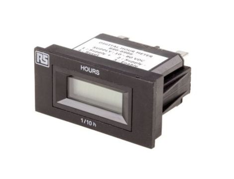 Licznik godzin LCD 6-cyfrowy 10 → 80 V DC RS PRO