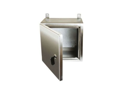 Szafka ścienna rozdzielcza, materiał: Stal nierdzewna 316, IP69K, 400 x 400 x 200mm, RS PRO