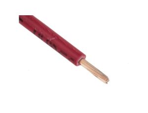 Przewód jednożyłowy linkowy, 2491B, 1 mm, 32/0,2 mm, 17 AWG, Bezhalogenowe, 500 V, Czerwony, dł. 100m, RS PRO