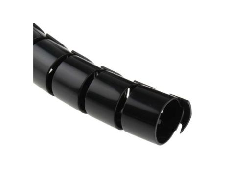 Opaska spiralna, Ø 20 → 23mm, materiał: PA 6, kolor: Czarny, RS PRO