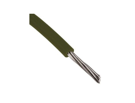 Przewód jednożyłowy linkowy, Przewód instalacyjny, 0,13 mm, 7/0,16 mm, 26 AWG, MPPE, 600 V, Brązowy, dł. 100m, RS PRO