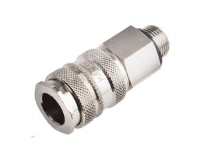 Szybkozłączka pneumatyczna, materiał Mosiądz, złącze G 3/8 męskie, RS PRO CEJN 410, Rectus 27, TST 410