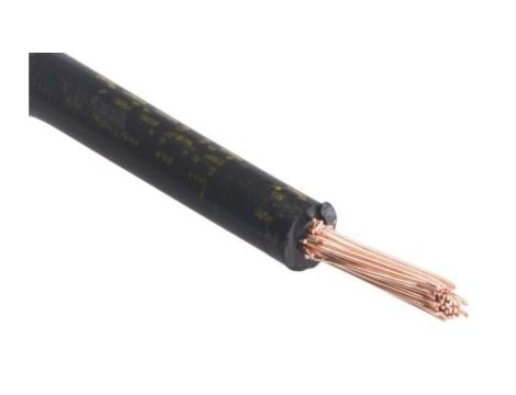 Przewód jednożyłowy linkowy, 2491B, 2.5 mm, 50/0,25 mm, 13 AWG, Bezhalogenowe, 750 V, Czarny, dł. 100m, RS PRO