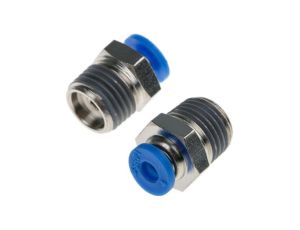 Adapter gwintowany prosty gwint – rura, 10 barów