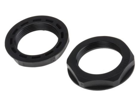 Nakrętka do dławnic kablowych, M32, IP68, kolor: Czarny, materiał: Nylon 66, RS PRO