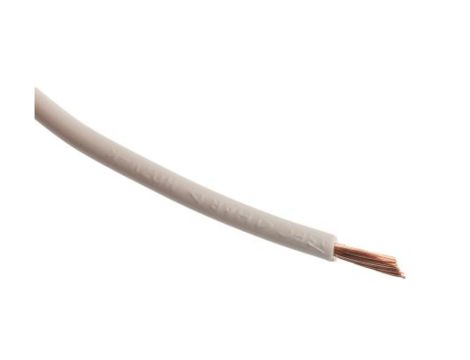 Przewód jednożyłowy linkowy, 2491X, 2,5 mm, 50/0,25 mm, 13 AWG, PVC, 750 V, Biały, dł. 100m, RS PRO