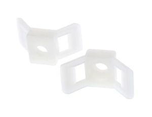 Mocowanie opaski kablowej, 30mm x 14,7 mm, kolor: Naturalny, 100-szt., RS PRO