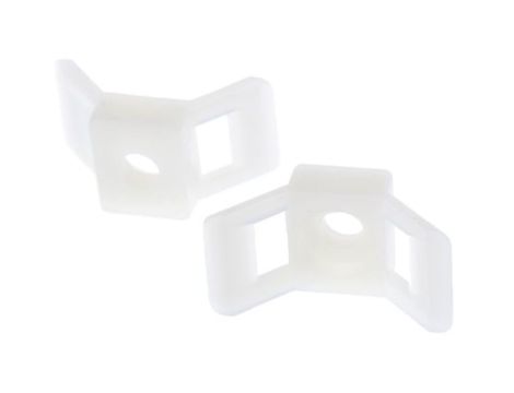 Mocowanie opaski kablowej, 30mm x 14,7 mm, kolor: Naturalny, 100-szt., RS PRO