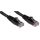 Kabel kategorii 6, Czarny, Wtyk RJ45/męski RJ45dł.: 1m, mat. koszulki: PVC