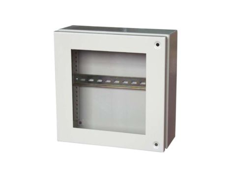 Puszka elektroinstalacyjna, 300 x 300 x 120mm, IP65, kolor Szary, materiał Stal, 0-wejściowa, RS PRO