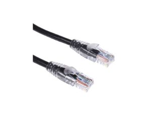 Kabel kat. 5e U/UTP Czarny 1m