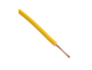 Przewód jednożyłowy linkowy, 2491X, 1 mm, 32/0,2 mm, 17 AWG, PVC, 500 V, Żółty, dł. 100m, RS PRO