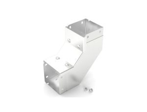 Pokrywa do koryt kablowych Stal nierdzewna 304 Zatyczka wewnętrzna wygięta pod kątem 90 75 x 75mm RS PRO