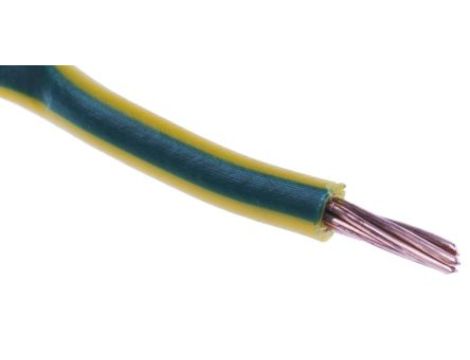Przewód instalacyjny, 6491X, H07V-R, 2,5 mm CSA , 750 V, kolor: Zielony/Żółty