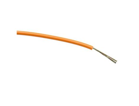 Przewód jednożyłowy linkowy, 0,2 mm, 7/0,2 mm, 24 AWG, PVC, 1 kV AC, Pomarańczowy, dł. 500m, RS PRO