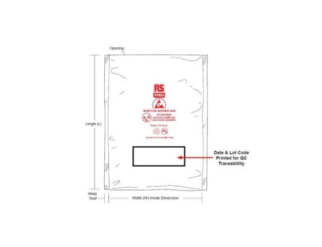 Opakowanie ESD, Bariera dla wilgoci, RS PRO