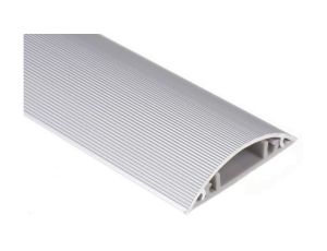 Koryto kablowe samoprzylepne Szary Stop aluminium (pokrywa), PVC (podstawa) Koryto podłogowe 50 mm 9.8mm 1m RS PRO