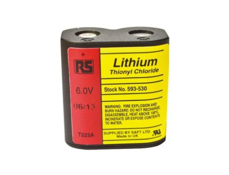Akumulator do zasilania awaryjnego komputerów, rozmiar: 223 A/H, 6V, Lit-chlorek tionylu, 1.5Ah