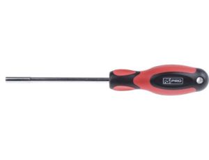 Wkrętak do nasadek, dł. ostrza: 125 mm, mat. łopatki: Stal, mat. uchwytu: Plastik, końcówka: Sześciokątna, rozmiar: 5 mm