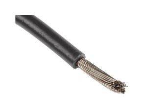 Przewód o podwyższonej odporności ETFE Czarny, 100m 19/0,3 mm, 600 V, -75 → +150C, Ø 2.15mm, RS PRO