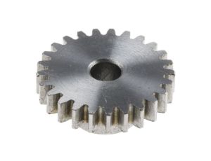 Koło zębate walcowe, moduł: 1, l.zębów: 25, śr. piasty: 14mm, śr. otworu: 6mm, Stal