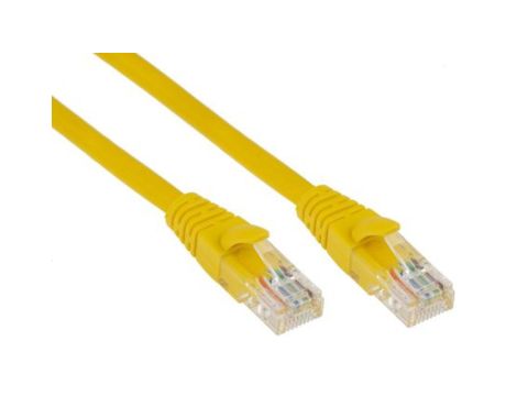 Kabel kat. 5e U/UTP Żółty 3m