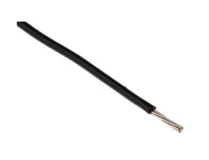 Przewód o podwyższonej odporności PVC Czarny, 250m 0,34 mm 7/0,25 mm, 250 V, -40 → +105C, Ø 1.45mm, RS PRO