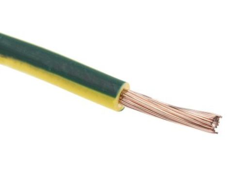 Przewód jednożyłowy linkowy, Przewód do urządzeń, 0,75 mm, 22/1,0 mm, 18 AWG, Poliolefina usieciowana EI5, 500 V,