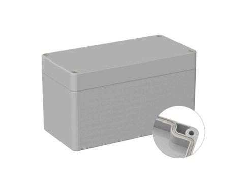 Obudowa ogólnego użytku ekranowana Szary IP66 Silikon, 80 x 160 x 90mm, RS PRO 5U3