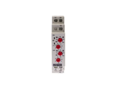 Timer Relay Wielofunkcyjne funkcyjny 0.1 s → 100h SPDT 1-stykowy SPDT 12 → 240V ac/dc