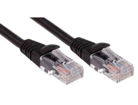 Kabel kat. 5e U/UTP Czarny 2m
