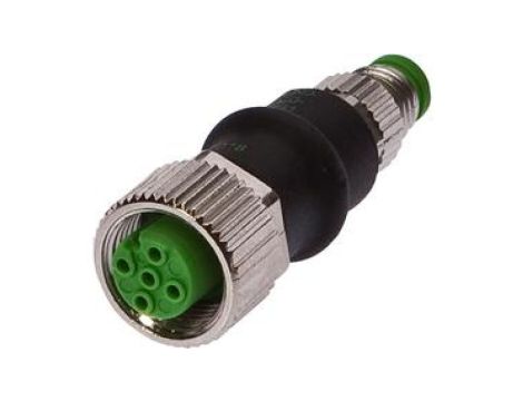 Złącze M12 proste żeńskie 4pin M8 proste męskie 4pin 24V -25-85 stC IP67 VK000041