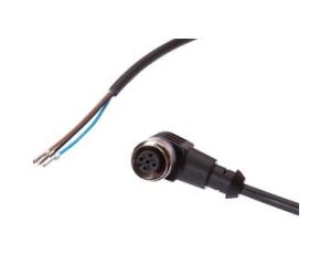 Złącze kablowe M12 kątowe żeńskie 3-PINowe końcówka niezarobiona 3x0.34mm 15m PUR IP67 VKAE0021