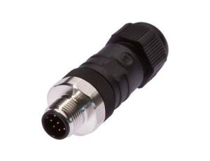 Gniazdo kablowe proste fi3-6,5mm 2A 30V -25-85stC M12 męskie 8-PIN IP67 VK00382H
