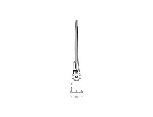 Lampa uliczna LED 100W 11000lm barwa zimna 90/130 stopni szara 6500K EC79907