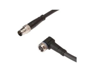 Złącze kablowe M8 kątowe żeńskie 4-PINowe M8 męskie proste 4-PINowe PUR kabel 2m IP67 VK200F71