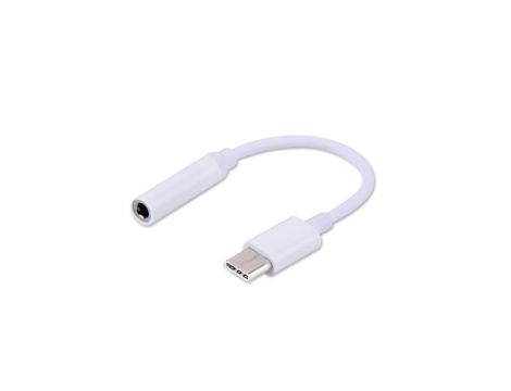 Adapter SAVIO AK-35 (Gniazdo typ C - Jack stereo 3,5 mm 0,12m kolor biały)