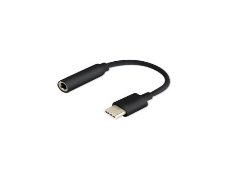 Adapter SAVIO AK-35/B (Gniazdo typ C - Jack stereo 3,5 mm 0,12m kolor czarny)