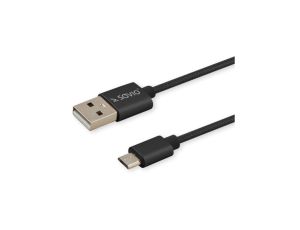 Kabel SAVIO CL-129 (USB typu C - USB 2.0 typu A 2m kolor czarny)