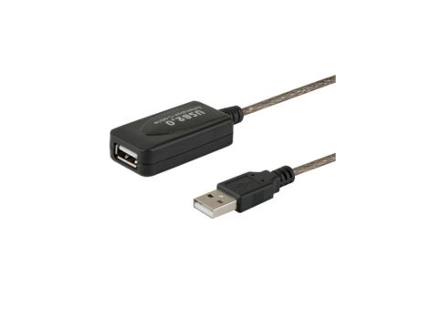 Kabel SAVIO cl-76 (USB 2.0 typu A M - USB 2.0 typu A F 5m kolor czarny)
