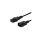 Kabel SAVIO CL-99 (C14 / IEC C14 / IEC 320 C14 M - C13 F 1,2m kolor czarny)
