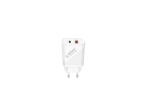 SAVIO ŁADOWARKA SIECIOWA USB QUICK CHARGE POWER DELIVERY 3.0 18W LA-04