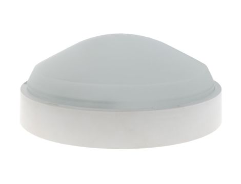 Oprawa BARSA, E27 z czujnikiem ruchu HF, 100W, biała-polipropylen, klosz matowy-szkło, IP54 A21510-M-HF