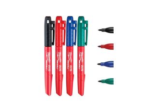 Marker budowlany 4 szt kolorowe 1mm INKZALL MILWAUKEE 48-22-3106