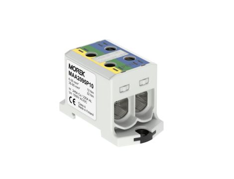 Złączka OTL-PEN95 żółto-zielony,niebieski 2xAl/Cu 6-95mm 1000V AC / 1500V DC Zacisk uniwersalny do instalacji TN-C-S MAA2095P10
