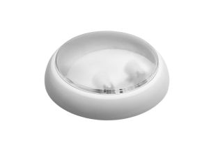 Oprawa KAJKO XL, 2xE27 z czujnikiem ruchu HF, 2x40W, biała-polipropylen, klosz przeźroczysty-poliwęglan, IP44, IK10 A2900x2-P-HF