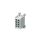 Blok rozdzielczy MAG25-2 kolor szary 4x25mm 1000V/1500V AC/DC VDE MAG1250A32