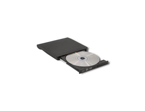 Qoltec Zewnętrzny Napęd Nagrywarka Odtwarzacz płyt CD DVD USB 3.0 Czarny