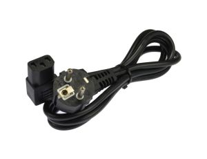 Kabel zasilający 230V 10A kątowy IEC320 C13 1,5m