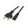 Kabel zasilający 230V 2,5A audio 3m czarny